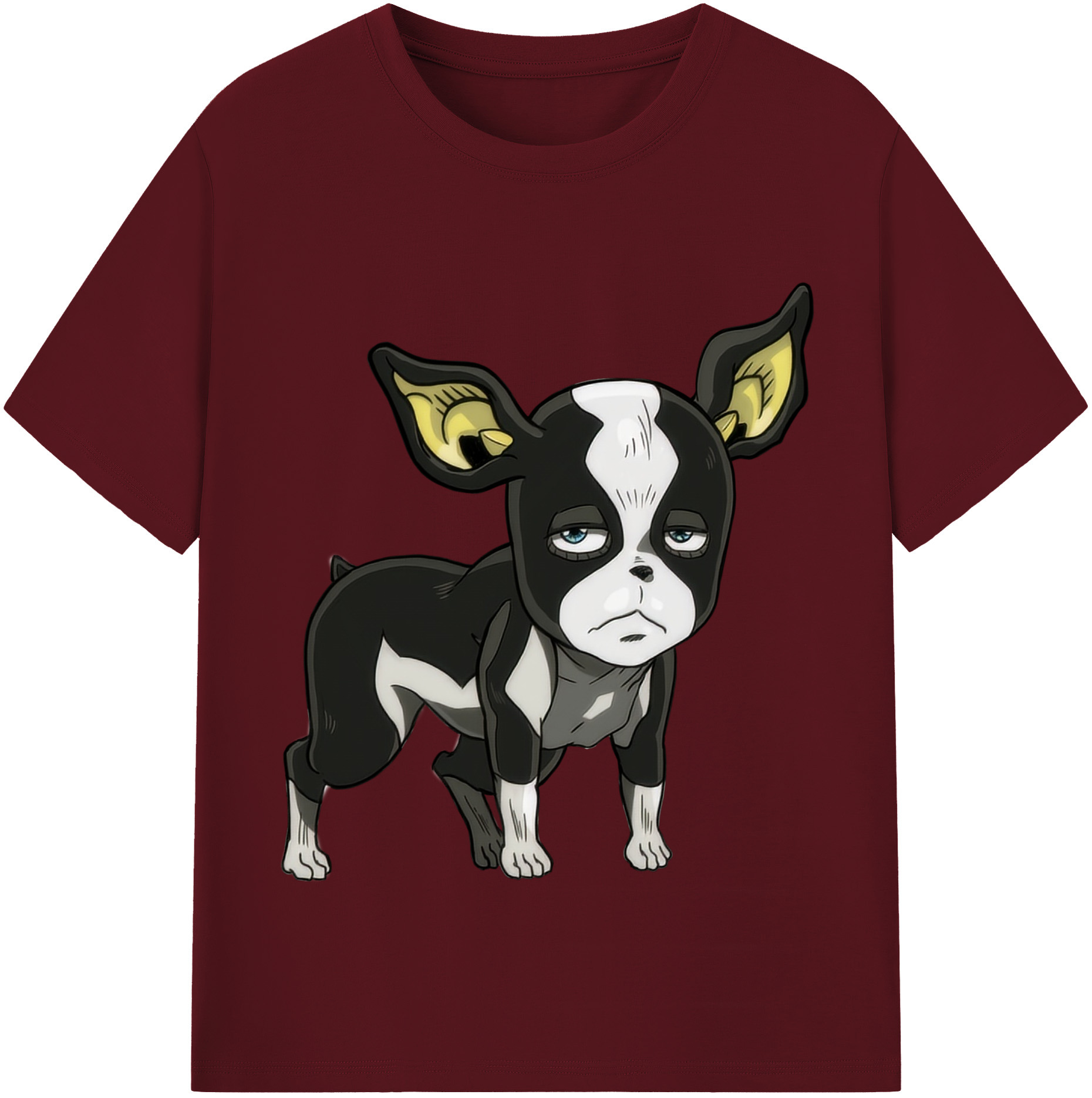 （画像用） ジョジョの奇妙な冒険 イギー JoJo's Bizarre Adventure Iggy 綿100％半袖Tシャツ（フロントプリント）